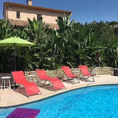 Villa Les Yuccas - Pool - Sea View Cagnes-sur-Mer Buitenkant foto